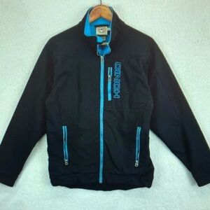 Cinch Raincoat with Blue Accents